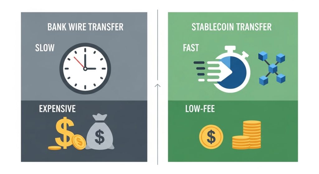 Stablecoin cross-border payments